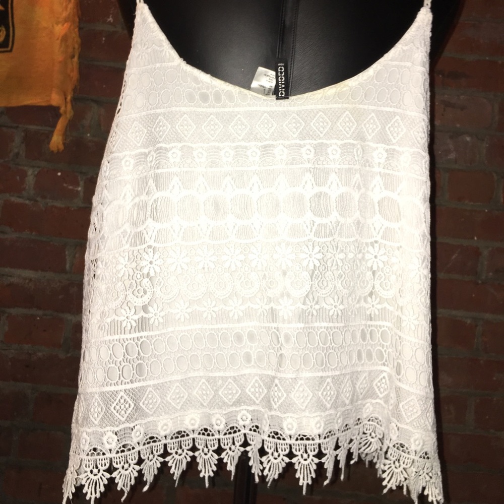 Beautiful White H&M Tanktop - Picture 2 of 3